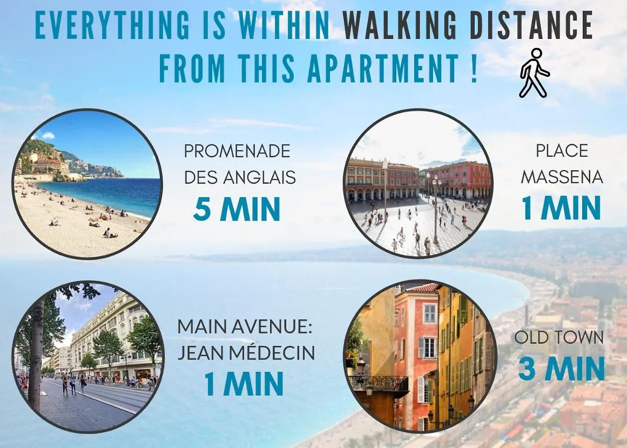 Nestor&Jeeves - Palais Massena - Pedestrian Street, Very Close Sea 니스 아파트